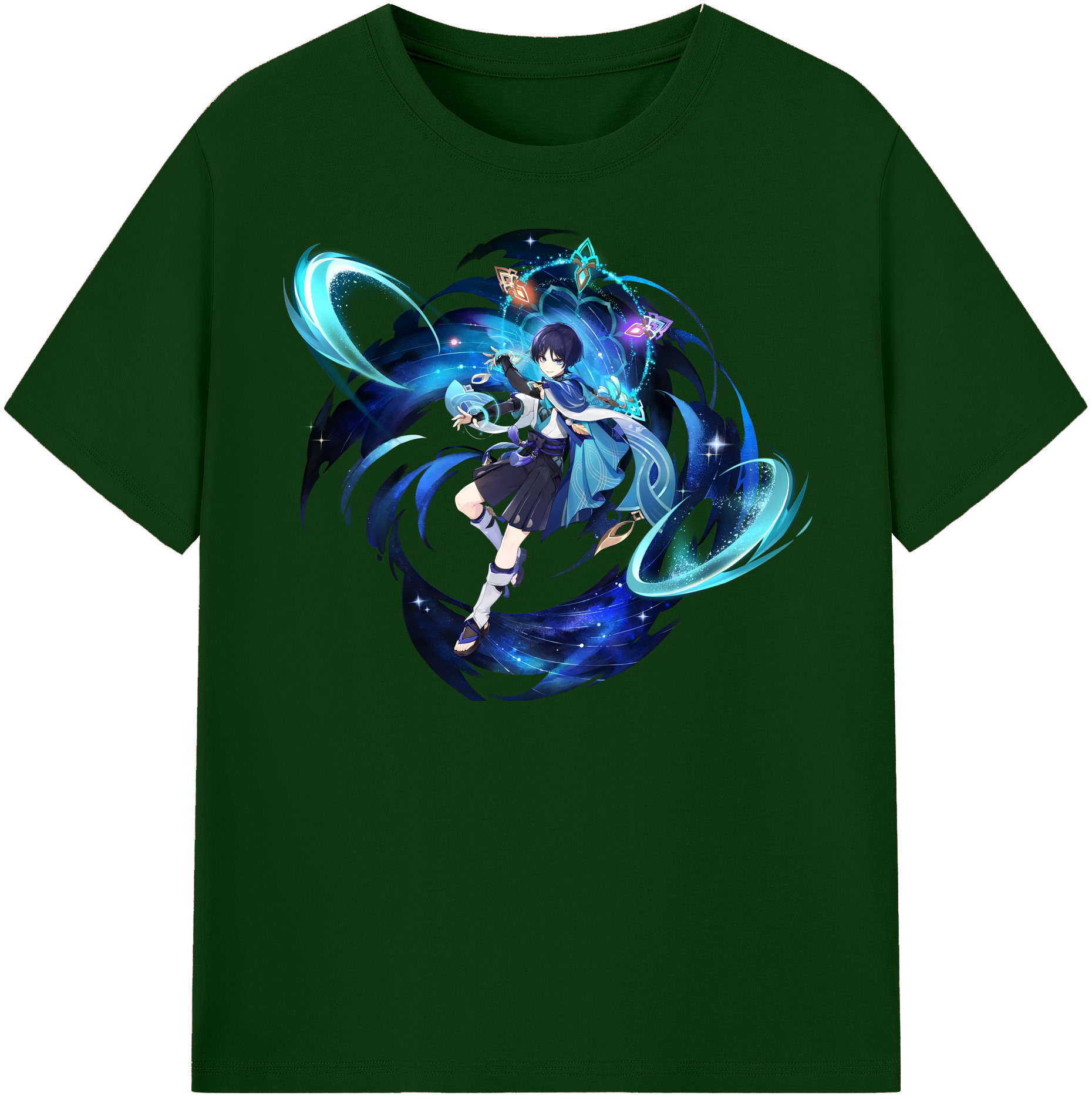 げんし神 さんペい genshin Sanpei 綿100％半袖Tシャツ（フロントプリント）